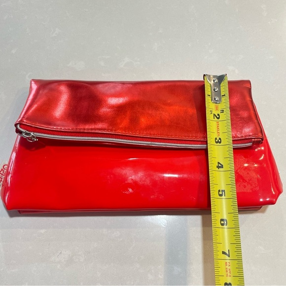 KENZO RED SHINNY MINI BAG POUCH MAKEUP BAG PURSE - Picture 12 of 13
